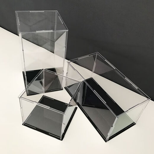 Acrylic display box Customized high transparent display box Acrylic board building block toy figure storage car up to length/width 10*10 transparent height 10CM requires thick white bottom/transparent bottom please note