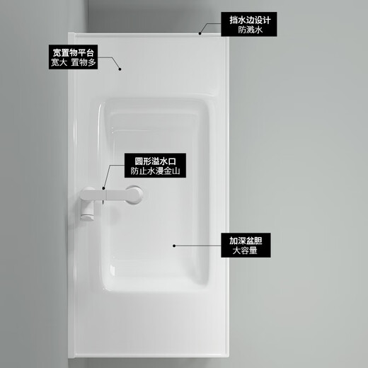 
Wrigley Space Aluminum Bathroom Cabinet Combination Thickened Floor-On-Wall Washing Basin Washing Pool Washing Dressing Table Light Luxury 50 Wide White Wood 12250 Floor + White Lifting and Pulling Faucet + 7