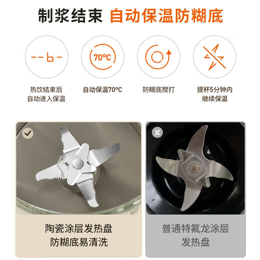 Joyoung wall breaker 2025 new sound insulation cover light sound noise reduction household soy milk machine cooking machine automatic cooking without filtering grains large capacity breakfast machine juicer P725 [Fine grinding and boiling touch color screen]