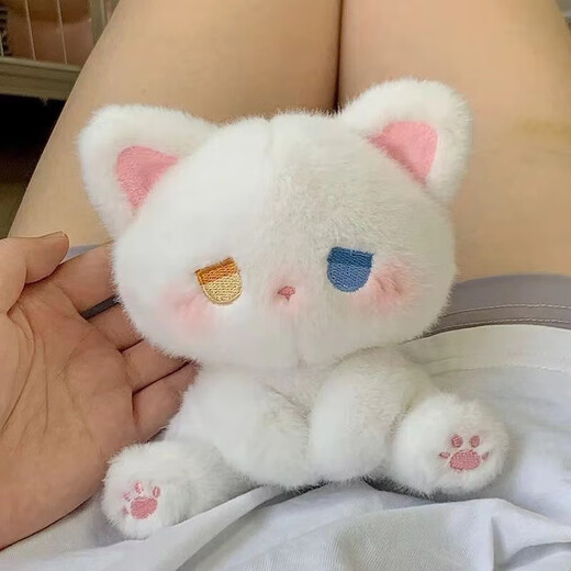 
Desktop ornaments cute and beautiful dazed doll emo little bear gift birthday gift for girls kitten ornaments emo black cat doll [black and blue]