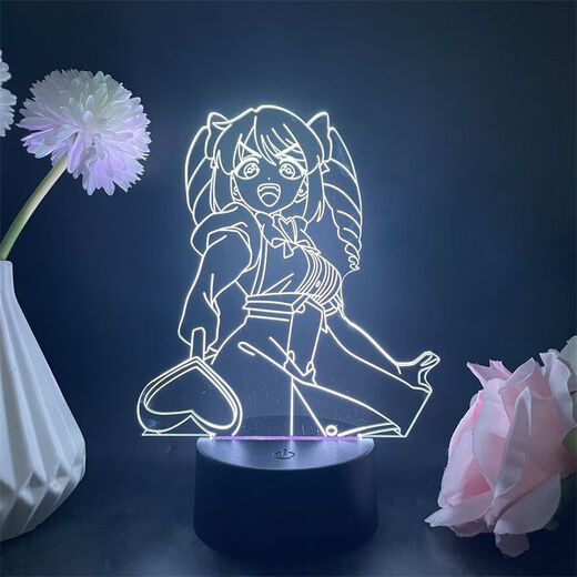 哈士顿憧憬成为魔法少女周边小夜灯柊舞緹娜杜乃可莉丝天川薰子动漫手办 黑底16色+遥控器+usb+电池仓 4877  天川薰子