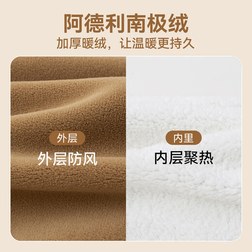 Dudu baby double-sided velvet pants autumn and winter children's thickened trousers boys winter casual pants girls winter clothes gray 100