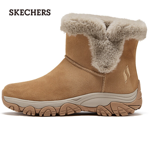 Skechers New Year's gift boots for women 2025 new winter velvet warm snow boots high-top outdoor casual boots 169103