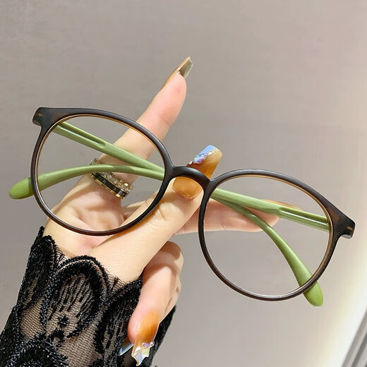 Anti-Blau-Licht-ultra-portable und modische ältere Brille für Frauen, Frauen rundem Rahmen mit einer leichten Hochscheibe junge Lesebrille 21010 Schwarzer Rahmen Anti-Blau-Licht-Lesebrille +150