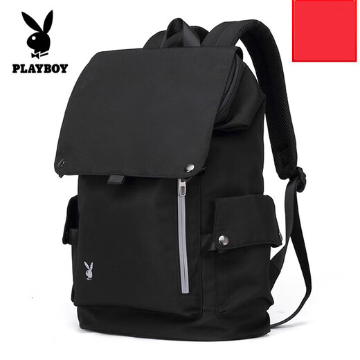 Playboy (Playboy) Мужской рюкзак для студентов колледжа Компьютерная школьная сумка младшая средняя школа и ученики старших классов простые туристические рюкзак модный бренд [16 дюймов] 8033-5B.