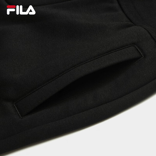 FILA official knitted trousers 2025 autumn casual sweatpants men's loose cuffed sweatpants plus velvet