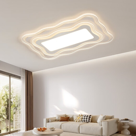 
Opp Lighting (OPPLE) 2025 new full spectrum living room headlight rectangular ceiling light 2024 new modern simple generation master bedroom lamp 1W full spectrum 9755*35CM three-color light change