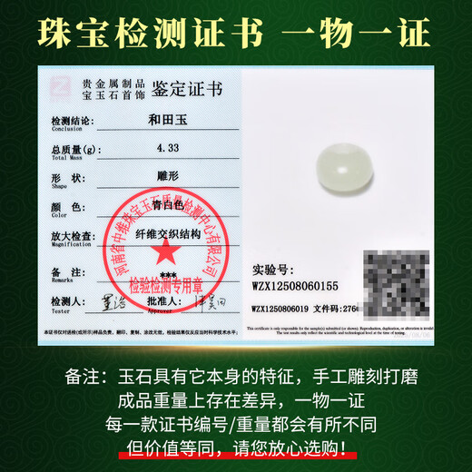 可玉可求浅青和田玉吊坠 新中式国风精致吊坠和田玉 东方古典之美节日礼物 如意款 M9855f
