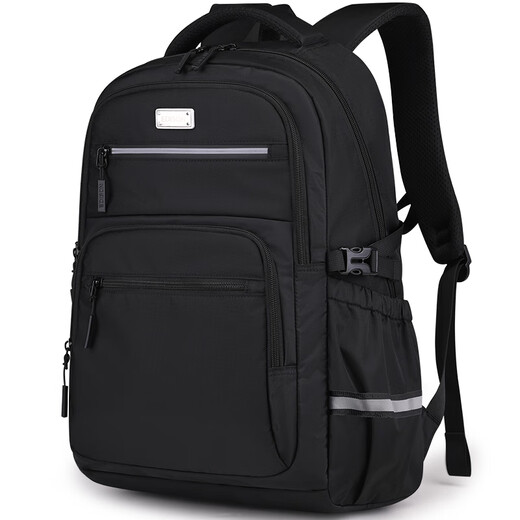 Edison große Kapazität Anti-Fall-Rucksack für Männer Business Freizeit Travel Wassersplashing Computer Rucksack Schoolbag Schwarz schwarz