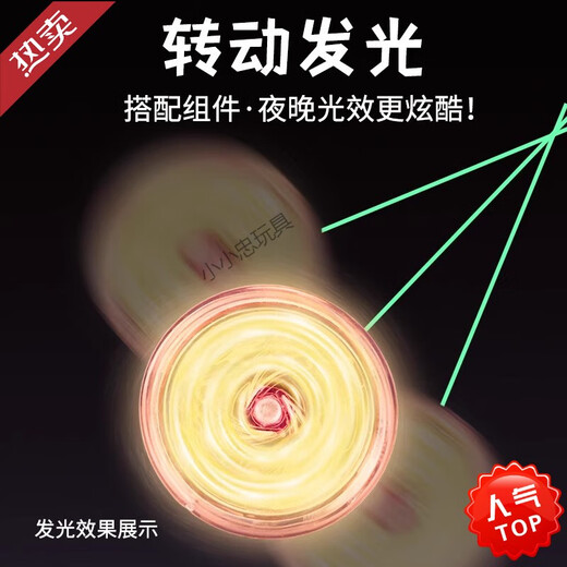 [Kunwei flagship] Children's yoyo yoyo toys luminous live sleep automatic spiral competition special uu slither [alloy luminous model] Blue charm beast soul (send finger cover