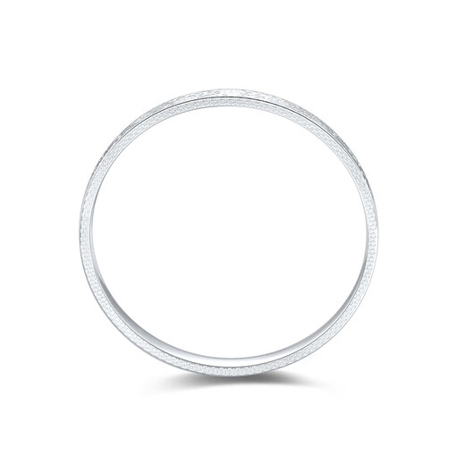 Mengjinyuan Platinum Bracelet Crushed Ice Bracelet Peach Blossom Sparkling Platinum PT950 Fixed Mouth Bracelet as a Birthday Gift for My Girlfriend Ring Mouth 58 Weight Approximately 20.20g Peach Blossom Crushed Ice