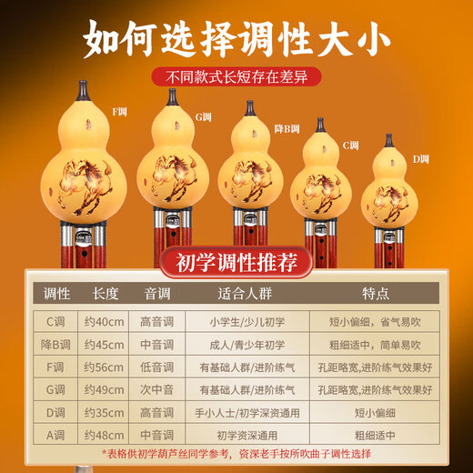 西马格天然红木葫芦丝c调降bgf调品牌乐器旗舰店专业演奏级成年人初学者 【血檀红木管】演奏级C调