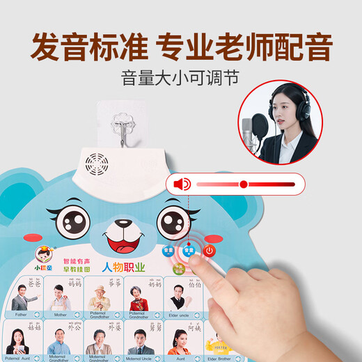 淘欢屋婴儿有声早教挂图识字汉语拼音表数字英文字母看图识物儿童启蒙 汉语拼音
