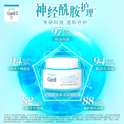 珂润（Curel）保湿滋润乳霜40g 神经酰胺护理 面霜 敏感肌男女适用 成毅代言