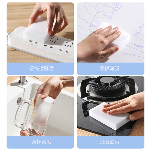 Meliya Magic Sponge Wipe, Pan and Dishwasher Decontamination Cloth, Descaling Cleaning Wipe, 2x Encrypted Type, 20 Pack