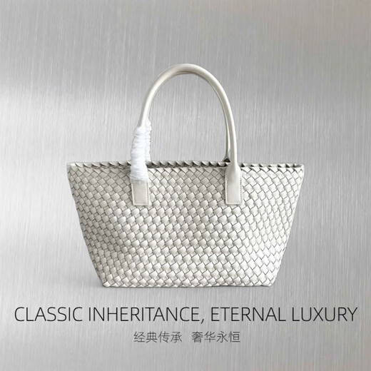 Montana West Luxury High-End-Marke 2025 Pure handgewebte Frauenbeutel große Kapazität Pendelpendeltasche VERSATILE HAND HELD-OBKEL DAIN GRÜN MITTRISCH: 38*22*15 cm