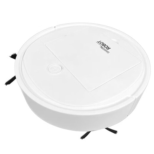 Robot de barrido Limpieza automática integrada, barrido de piedra completamente automática Diseño alemán Vacuadra inteligente Lleva de succión Gran succión Versión de barrido y trapeador de piso integrado Black Basic Versión