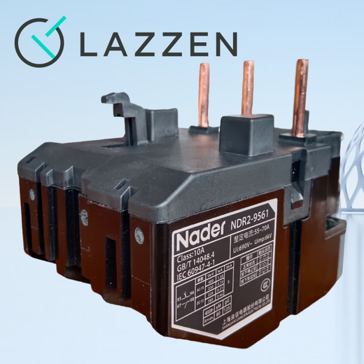 Nader上海良信NDR2-9561系列热过载继电器电动机保护3810 14065 NDR2-3801 0.1-0.16A