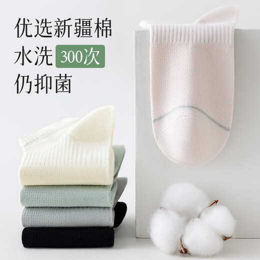 Voiture classique [5 paires de chaussettes en coton 10a Antibactériennes] chaussettes pour femmes en mesh d'été