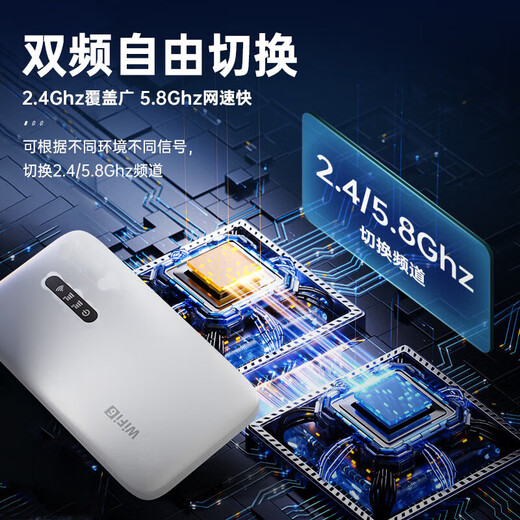 Xiaoxun Tráfico libre inteligente en el primer año WiFi portátil móvil 6 Tráfico ilimitado de alta velocidad Red inalámbrica Gigabit 5G 2025 Enrutador de automóvil portátil universal nacional Tarjeta de Internet Oficial Starry Sky Blue Ultimate Edition - 1 año de tráfico gratis - Banda dual