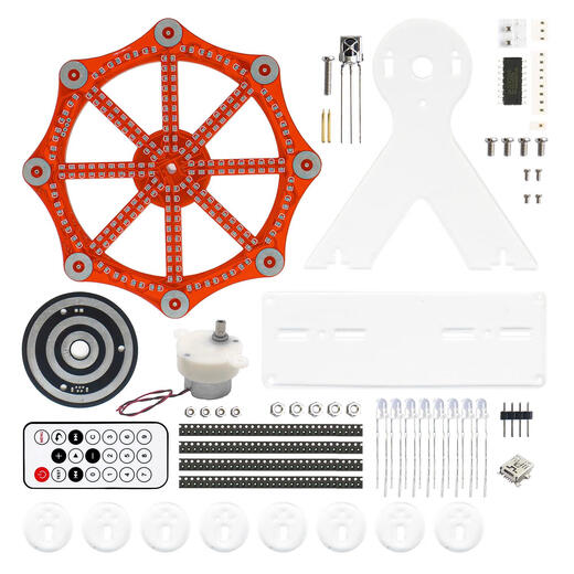 Kit de modèle de roue de ferris électrique coloré