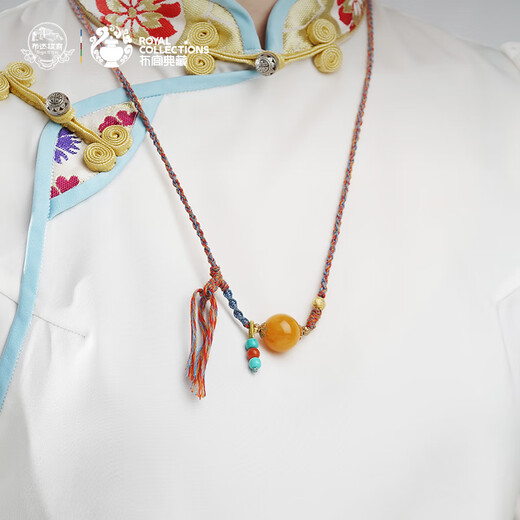 Potala Palace 925 silver beeswax turquoise pendant six-character mantra transfer beads birth year necklace for men and women birthday gifts