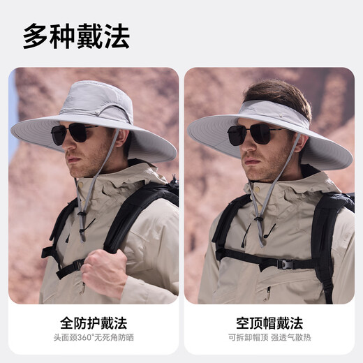 Mission uv protection solaire chapeau de soleil masculin pêche pêcheur pêcheur hatte alpiniste