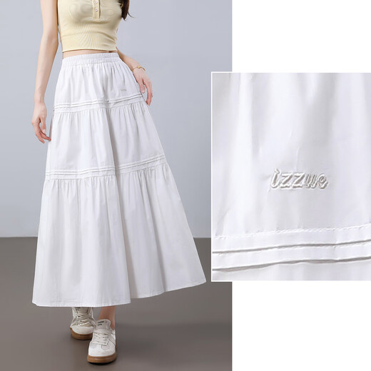 IT It French Sweet Sweet Mid Legth Rock 2025 Sommer Neues Hoch-Temperatur-Design mit großem Speichen-Temperament A-Line-Rock
