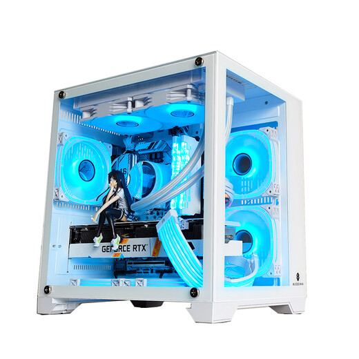 Wanjia Gu Yongzhe MINI white computer case desktop MATX sea view room 240 integrated water-cooled full side transparent ITX desktop Gu Yongzhe MINI white