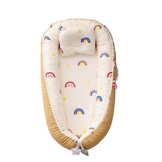 A bed-in-a-bed crib for newborns to sleep in, an anti-jumping uterus bionic bed, and a safe artifact for babies to sleep in. Polka-dot bunny - with anti-vomiting pad (comes with a shaped pillow) -