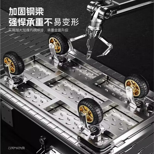 Carro de cama plana Dulu Pequeño carro de carro plegable portátil Portable trailer de carro plegable manejo de carro camión de tracción a mano [rueda de reducción de ruido de 4 pulgadas] Garing de carga 1050 Jin [Jin iguala 0.5 kg] 73*48