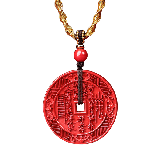 Ji Zhaotang Mountain Ghost Spends Money Authentic Cinnabar Pendant Transfer Beads Body Pendant Genuine Gift for Men and Women Couple Necklace Imperial Sand Mountain Ghost Spends Money Pendant
