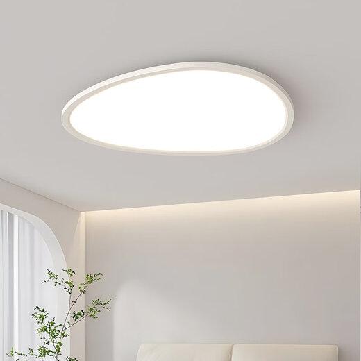 Wrigley pebbles bedroom lamp modern simple book room ceiling lamp 2025 new creative eye protection Zhongshan lamp 4W full spectrum RA9755CM-three-color segmentation/46W