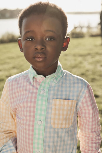 GYMBOReeGymboree Boys and Toddlers Long Sleeve Button-Down Shirt, Plaid Color Block, 10 Plaid Color Block 10