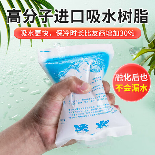 注水冰袋快递专用冷冻一次性冷藏包食品生鲜冷链母乳摆摊重复使用 冰袋400ML*5只