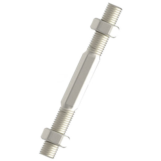 Stainless steel rod end joint fisheye bearing connecting rod bidirectional ball head tie rod front and reverse tooth screw rod thread double head stainless steel SSI12250MM tie rod