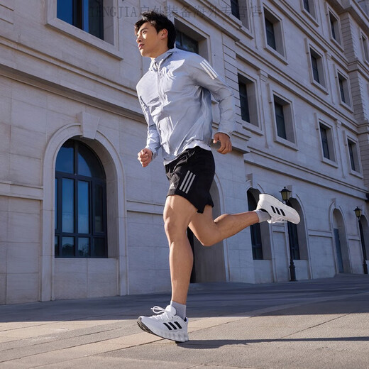 Adidas (adidas) a prueba de viento a prueba de viento con chaqueta deportiva con capucha chaqueta para hombres en1484 Silver 3xl