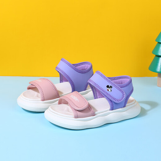 Disney Disney Sandalias de verano para niños Zapatos para niños Sandalias para niñas Sandalias para niños Zapatos de playa Púrpura 26