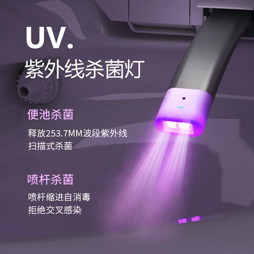 Jiumu Jomoo Offizielle leichte und intelligente Toilette Vollautomatischer Soforttyp Dual Wasserstraße Integrierter Wasserdruckbegrenzung Siphon Toilette Top -Fit -Version - graue Seite [Full Intelligence] 250 -mm -Lieferungspaketinstallation