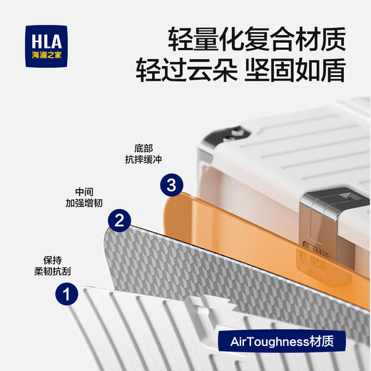 Heilan House luggage large capacity trolley case for men and women multifunctional suitcase durable boarding code obsidian black 30 inches