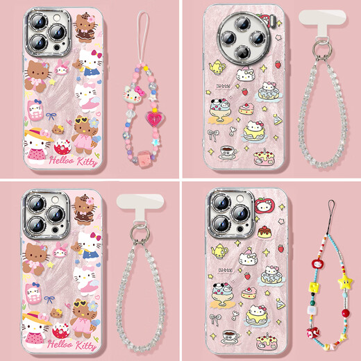 Jiwangma vivox200s mobile phone case full-inclusive lens film KT cat suitable for vivox200 mobile phone case vivox100pro new ultra series X90s protection x70 set vi [NM15685 donut KT cat] comes with plating flash powder lens film full viv