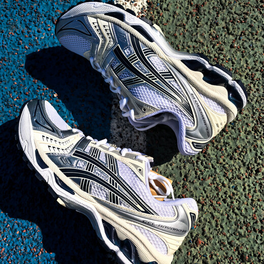 Asics Herrenschuhe und Frauenschuhe Laufschuhe. Neuer Sommer Kayano 14 Outdoor Retro Casual Shoes Nicht-rutscharm atmungsaktive Sportschuhe 1203A537-200/Mesh atmungsaktiv/Showfotos und ziehen Sie 10 42/265mm zurück
