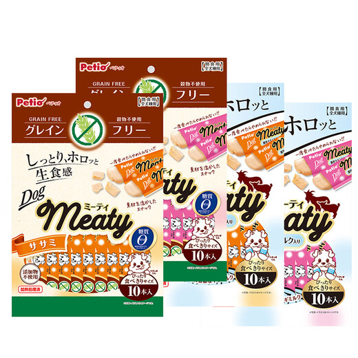 Petio Japanisch Petio Pidio Hund Mousse Snacks Hühnchen -Huhnleber -Kabeljau -Hunde Belohnung Snacks Welpe 10 Stück *W13533 Körnige Serie Hühner Mousse