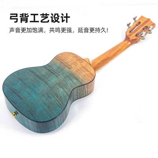GALYDA尤克里里女初学者成人乌克丽丽小吉他进阶级23寸入门级儿童乐器 23寸云杉彩蝶木 单板亮光