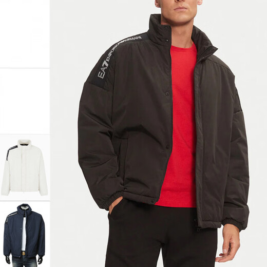 Emporio Armani EA7 Armani Men's Fashionable Warm Cotton Jacket Khaki_1713 XS_(Hong Kong Warehouse)