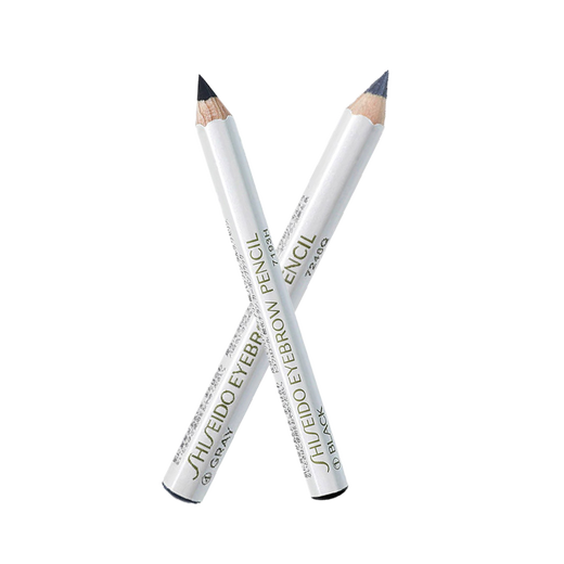Shiseido Hexagonal Eyebrow Pencil Black 1.2g + Gray 1.2g Set Waterproof Cosmetic Gift for Women