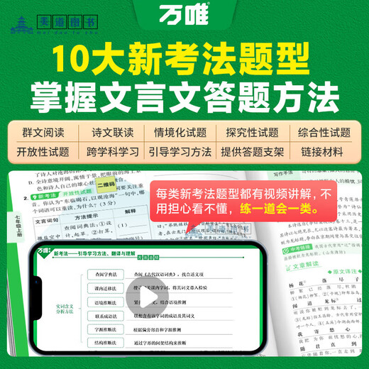 2025 Ausgabe der Wanwei Junior High School Aufnahmeprüfung Junior High School Classic Chinese Comine