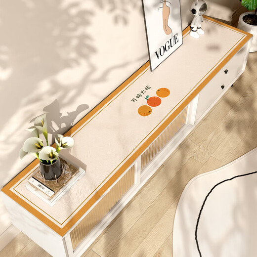 Boe [Office Flagship] TV Counter Top защитная накладка Длинная кожаная накладка водонепроницаемая и нефтяная occ [ZD9856] Pinging Anan 30*100 см.