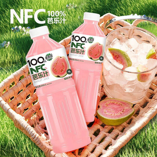 NFC芭乐汁100%无添加无蔗糖番石榴果汁饮料848ml大瓶装整箱批发价 囤货装：【4大瓶】超值特惠