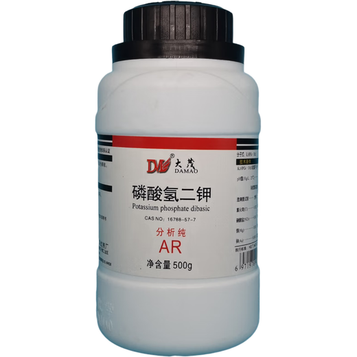 大茂（DM）磷酸氢二钾 分析纯AR500g CAS:16788-57-1实验室化学试剂 分析纯AR500g